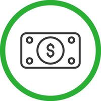 Geld Rechnung Welle kreativ Symbol Design vektor