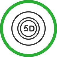 5d Daten Lager kreativ Symbol Design vektor