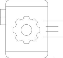 mobil teknologi kreativ ikon design vektor