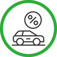 Fahrzeug Leasing kreativ Symbol Design vektor