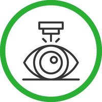 Laser- Vision Korrektur kreativ Symbol Design vektor