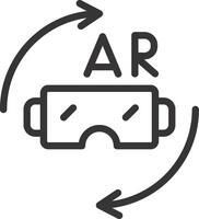 vr Brille kreativ Symbol Design vektor