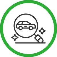 Auto Finder kreativ Symbol Design vektor