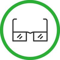 Brille kreatives Icon-Design vektor