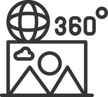 360 bild kreativ ikon design vektor