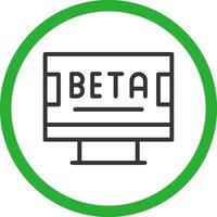 Beta kreativ Symbol Design vektor