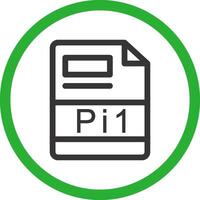 pi1 kreativ Symbol Design vektor