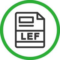 lef kreativ Symbol Design vektor