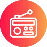 Radio kreatives Icon-Design vektor