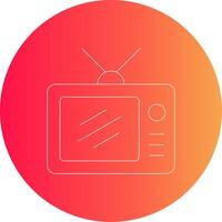 TV-kreatives Icon-Design vektor