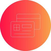 Kreditkarte kreatives Icon-Design vektor