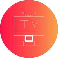 TV-kreatives Icon-Design vektor