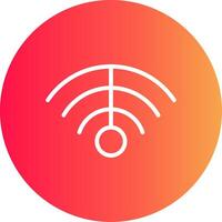 Wifi kreatives Icon-Design vektor