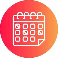 Kalender kreatives Icon-Design vektor