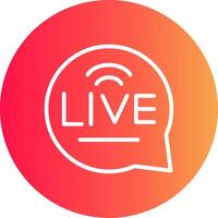 Live-Chat kreatives Icon-Design vektor