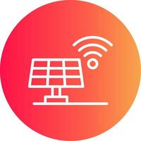 Solarpanel kreatives Icon-Design vektor