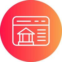 Online-Banking kreatives Icon-Design vektor