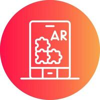 ar Puzzle kreativ Symbol Design vektor