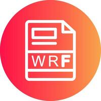 wrf kreativ ikon design vektor