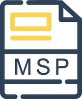 msp kreativ Symbol Design vektor