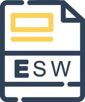 esw kreativ Symbol Design vektor