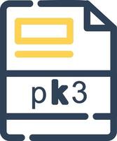 pk3 kreativ Symbol Design vektor