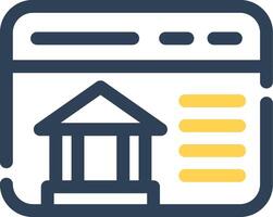 Online-Banking kreatives Icon-Design vektor