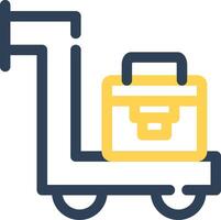 Trolley kreatives Icon-Design vektor