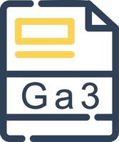 ga3 kreativ Symbol Design vektor