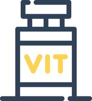 Vitamin kreatives Icon-Design vektor