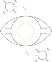 Auge Krankheit kreativ Symbol Design vektor