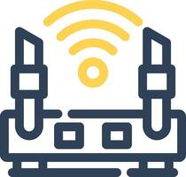 WLAN-Router kreatives Icon-Design vektor