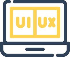 ui ux kreativ Symbol Design vektor