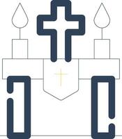 Altar kreativ Symbol Design vektor