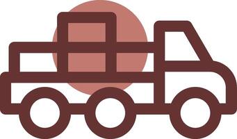 Mover Truck kreatives Icon-Design vektor