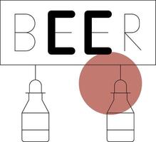 Biere kreativ Symbol Design vektor