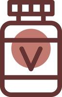 Vitamin kreatives Icon-Design vektor