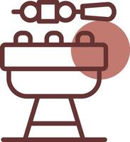 BBQ kreatives Icon-Design vektor