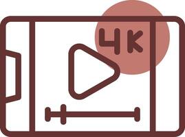 Video-Streaming kreatives Icon-Design vektor