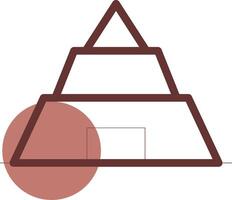 Pyramide kreatives Icon-Design vektor