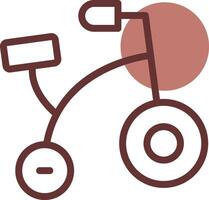 Fahrrad Spielzeug kreativ Symbol Design vektor