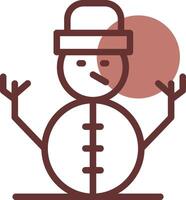 Schneemann kreatives Icon-Design vektor