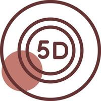 5d Daten Lager kreativ Symbol Design vektor