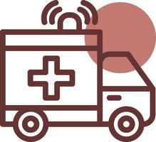 Krankenwagen kreatives Icon-Design vektor