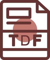 tdf kreativ Symbol Design vektor