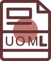 uoml kreativ Symbol Design vektor