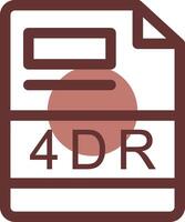 4dr kreativ Symbol Design vektor