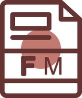 fm kreativ Symbol Design vektor