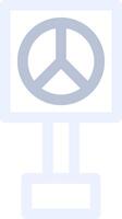 Peace-Zeichen kreatives Icon-Design vektor