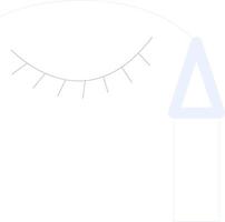 Eyeliner kreatives Icon-Design vektor